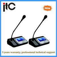 Full digital delegate unit conferencing audio conference microphone system