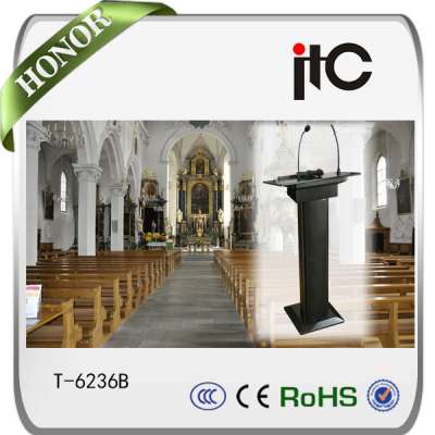 ITC T-6236B Cheap church podium lectern with wireless microphone